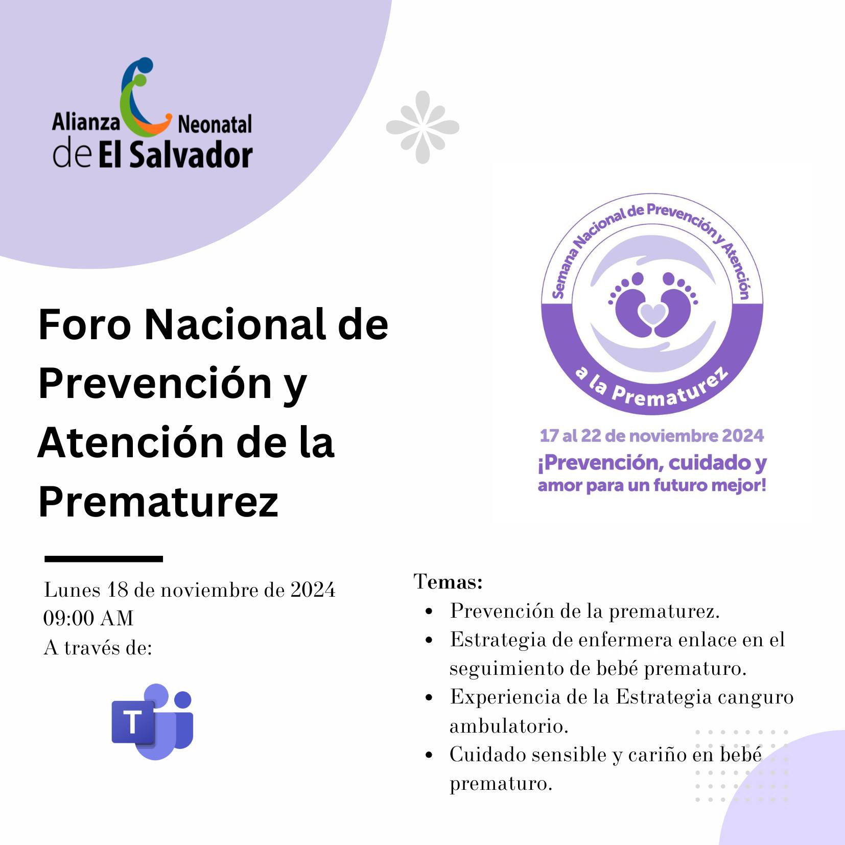 Foro nacional de prevención y atención de prematurez