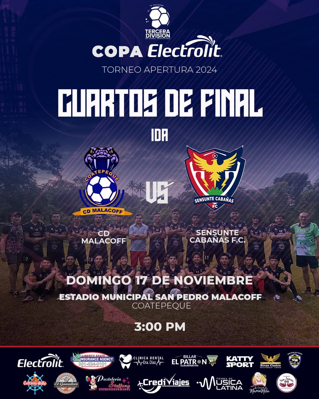 CD Malacoff vs Sensunte Cabañas FC