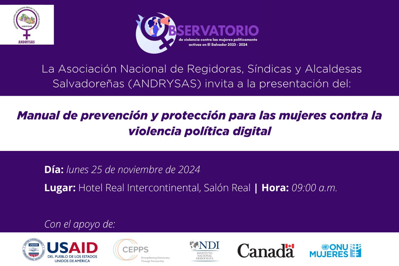 Exposición Manual de prevención y protección para las mujeres contra la violencia política digital 