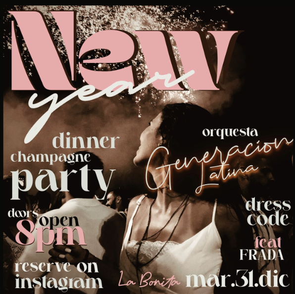 Cena Exclusiva, Champagne Y El Ritmo En Vivo De Generación Latina.