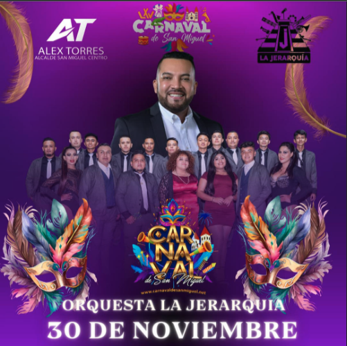 Orquesta La Jerarquía En El Carnaval de San Miguel