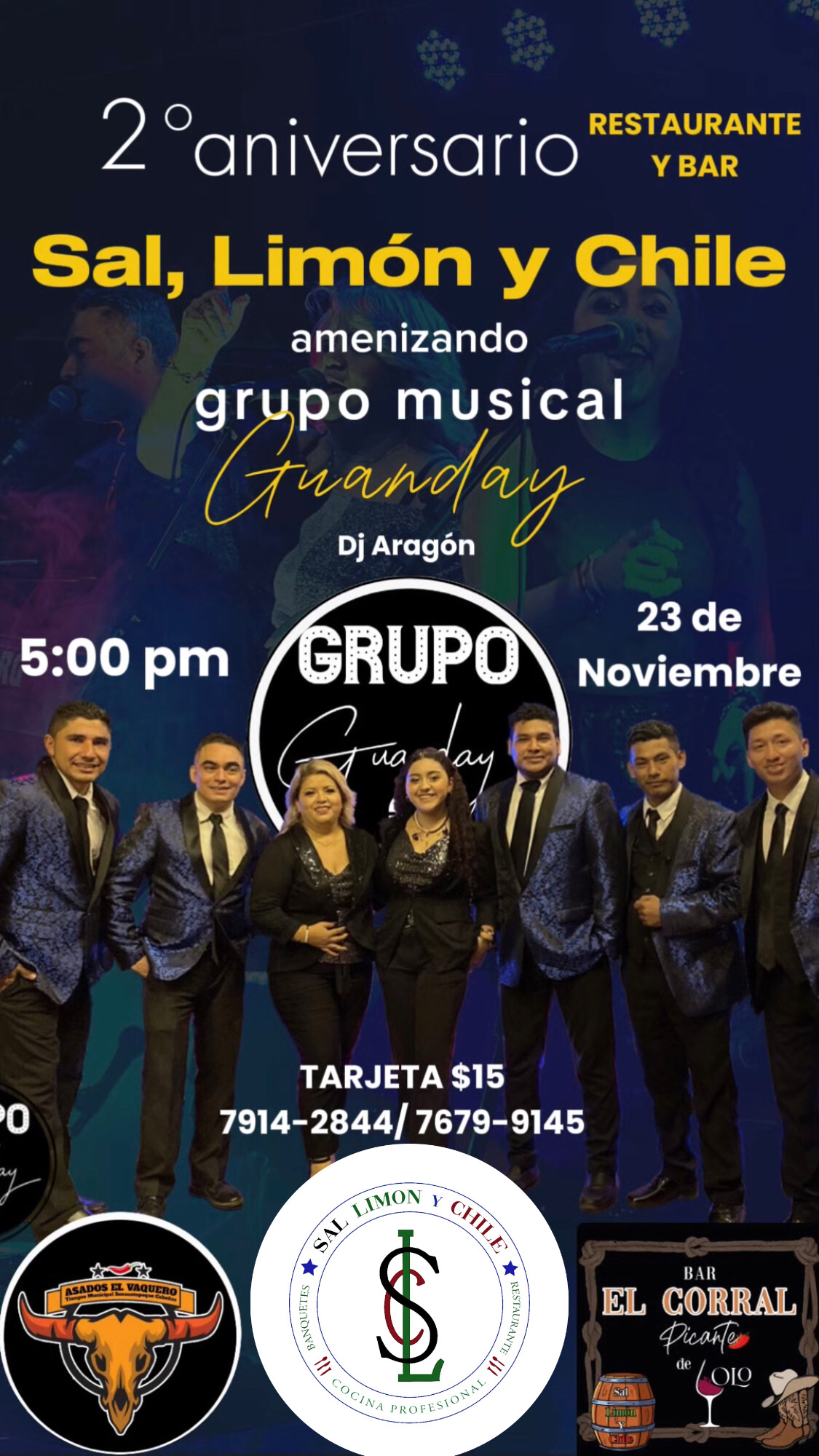 Aniversario de restaurante sal, limon y chile 