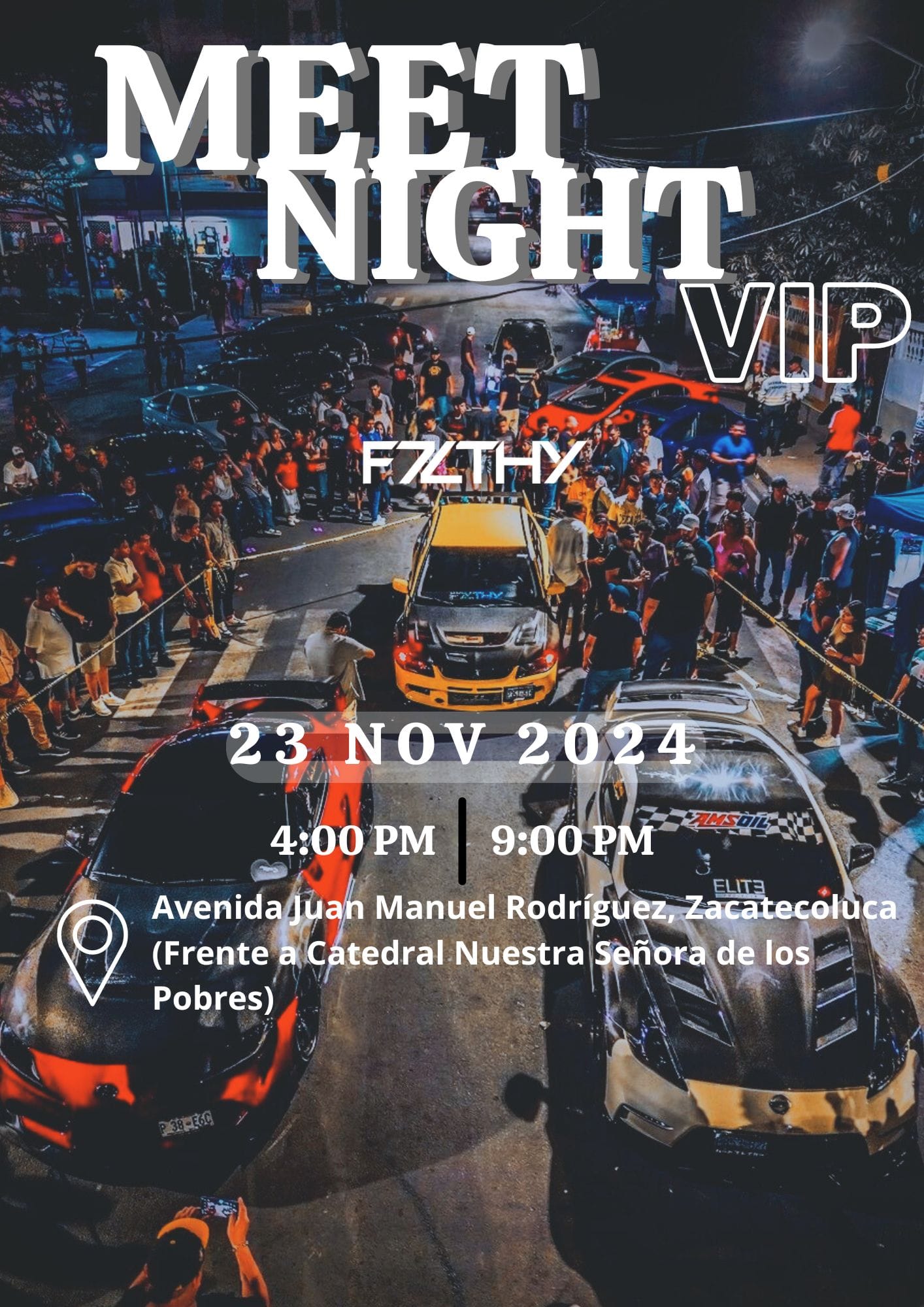 Exposición de autos Meet Night VIP 