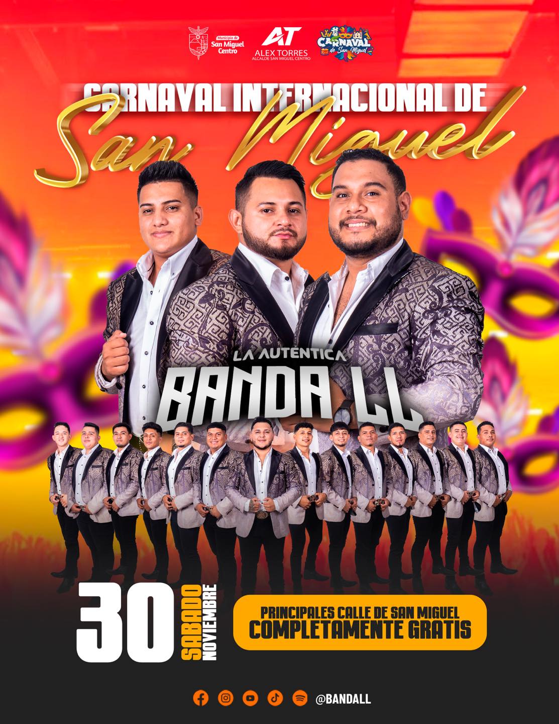 Concierto De Banda LL En El Carnaval De San Miguel 