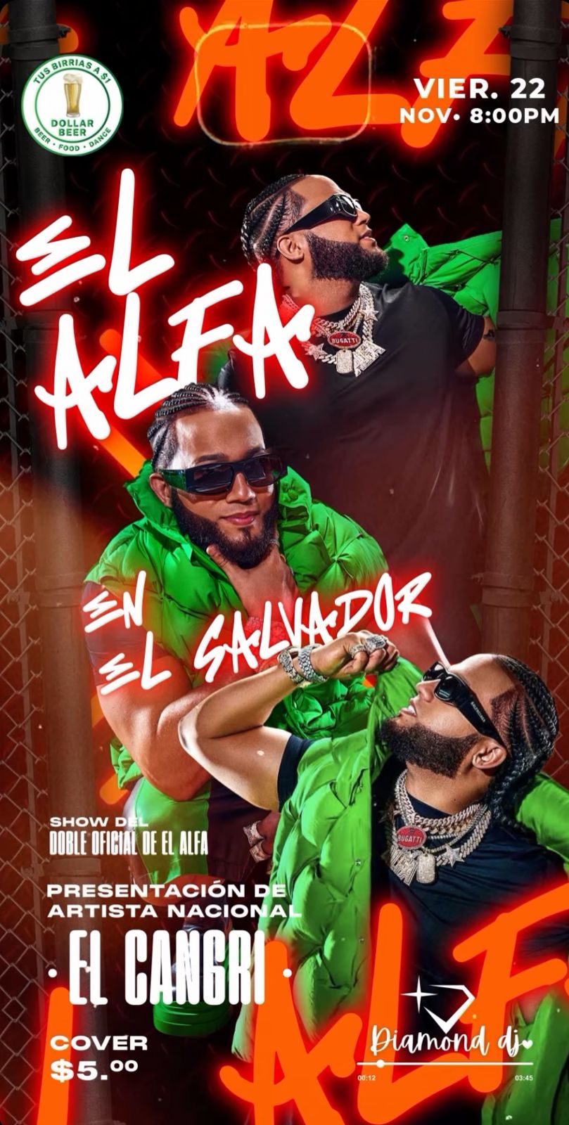 El Alfa en Dollar Beer 🎶