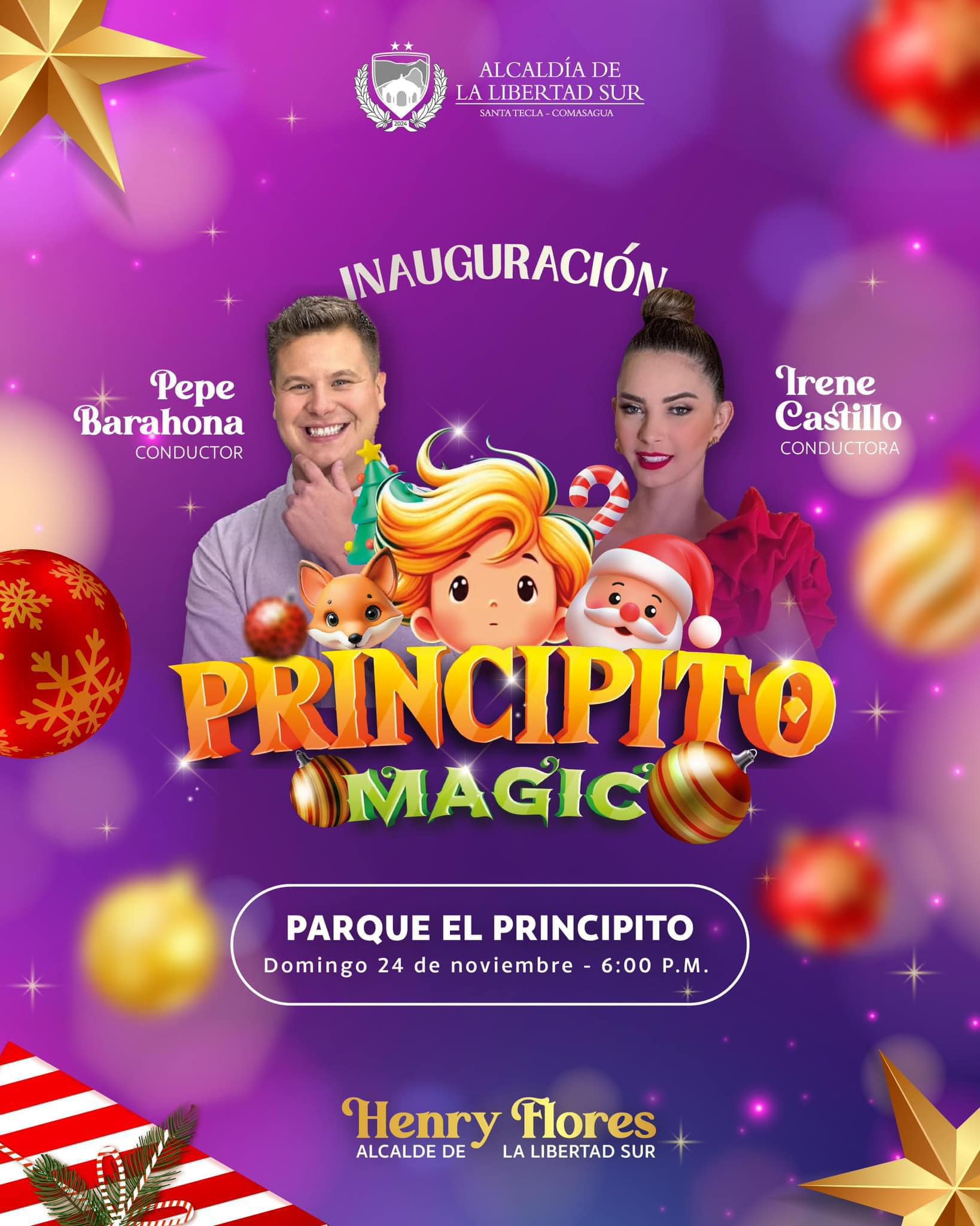 Inauguración Navideña Del Parque El Principito