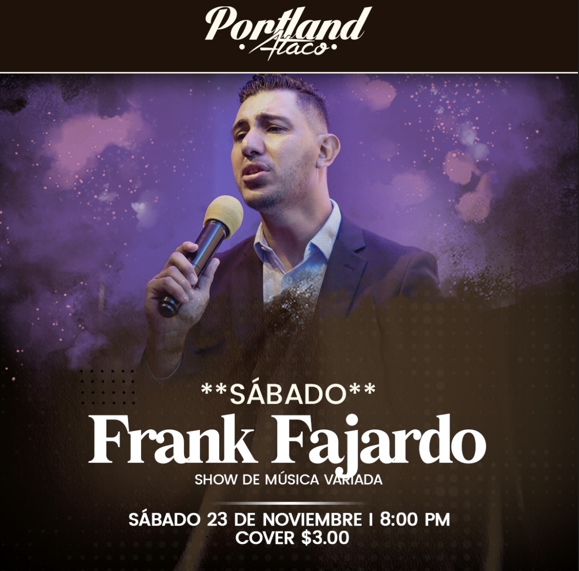 Frank Fajardo SHOW DE MÚSICA VARIADA