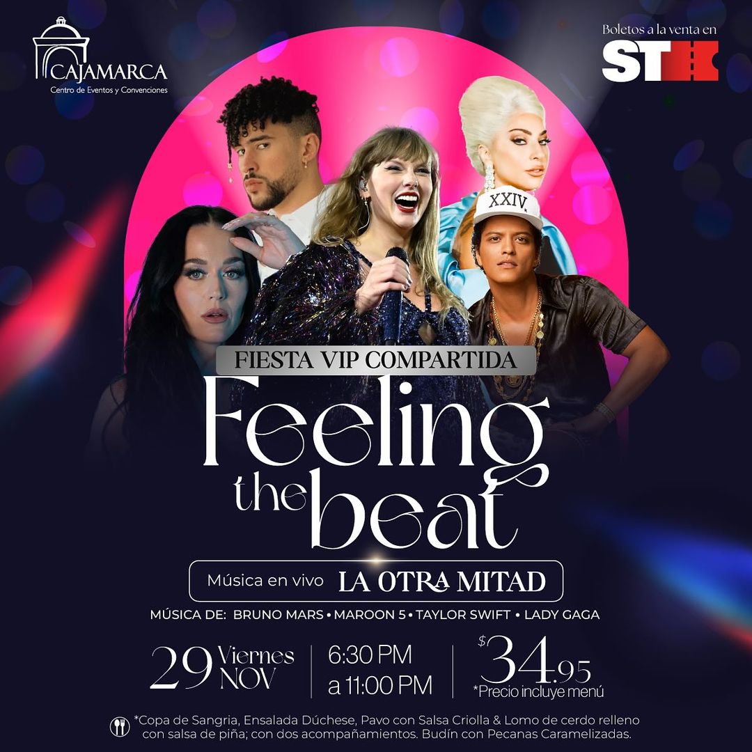  Fiestas VIP Compartidas ¨Feeling The Beat¨