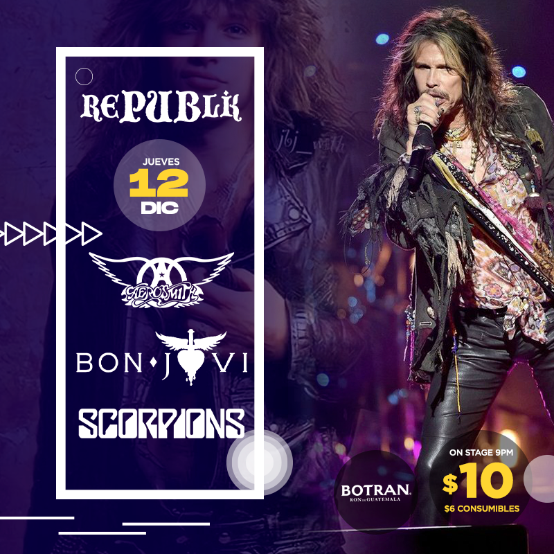 Especial Tributo Bon Jovi, Scorpions y Aerosmith 