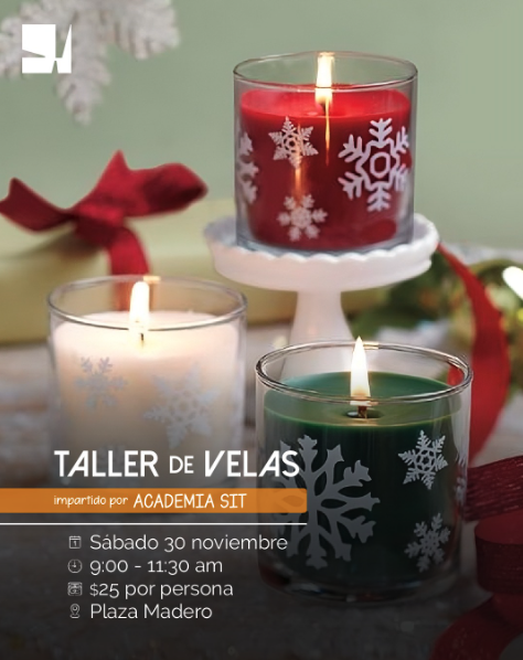 Taller de velas navideñas 