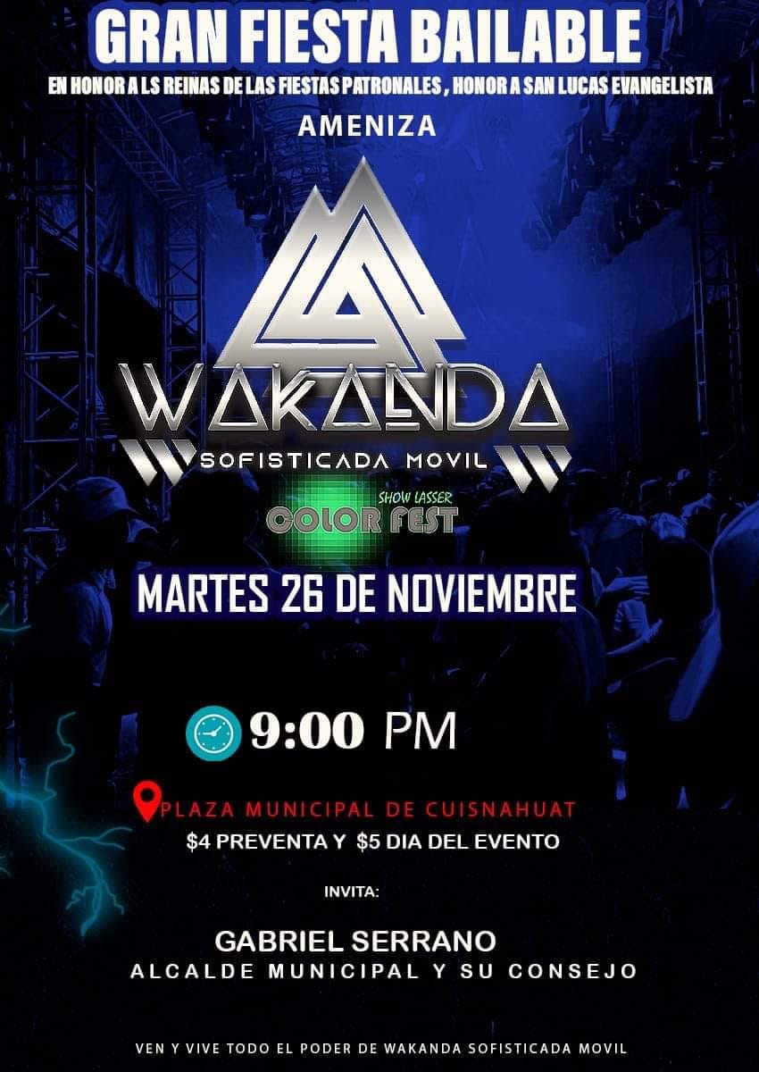 Gran Fiestón Bailable En  Distrito de Cuisnahuat