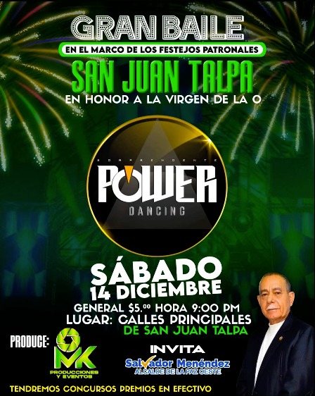 Gran Baile en el marco de las fiestas patronales de San Juan Talpa 