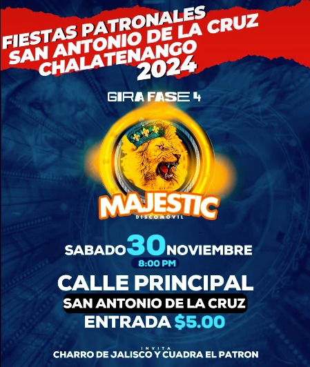 Baile de Fiestas Patronales en San Antonio de la Cruz 