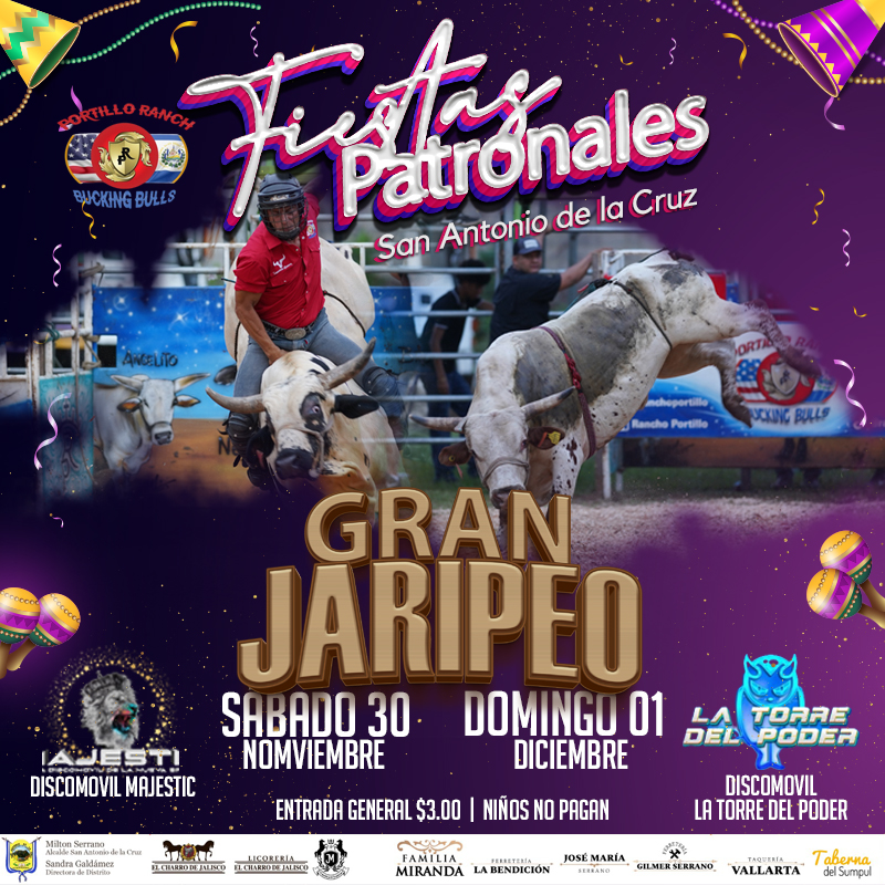 Fiestas Patronales en San Antonio de la Cruz