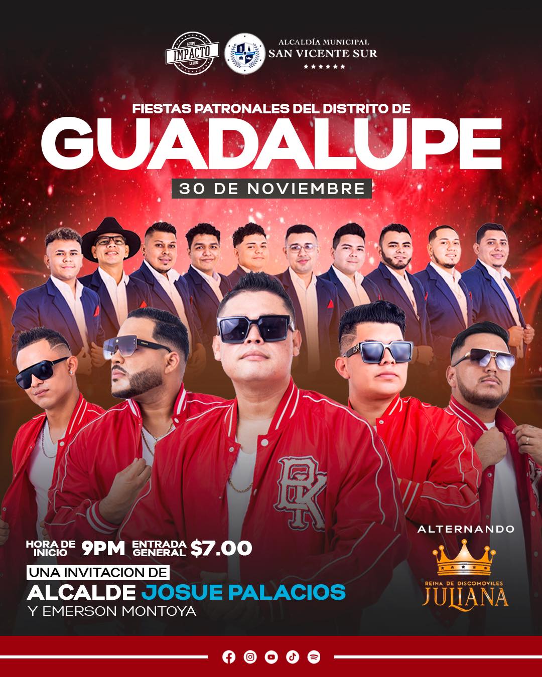 Baile de Fiestas Patronales enSan Vicente Sur 