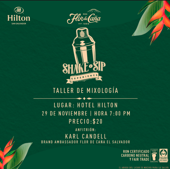 Shake & Sip Experience con Ron Flor de Caña