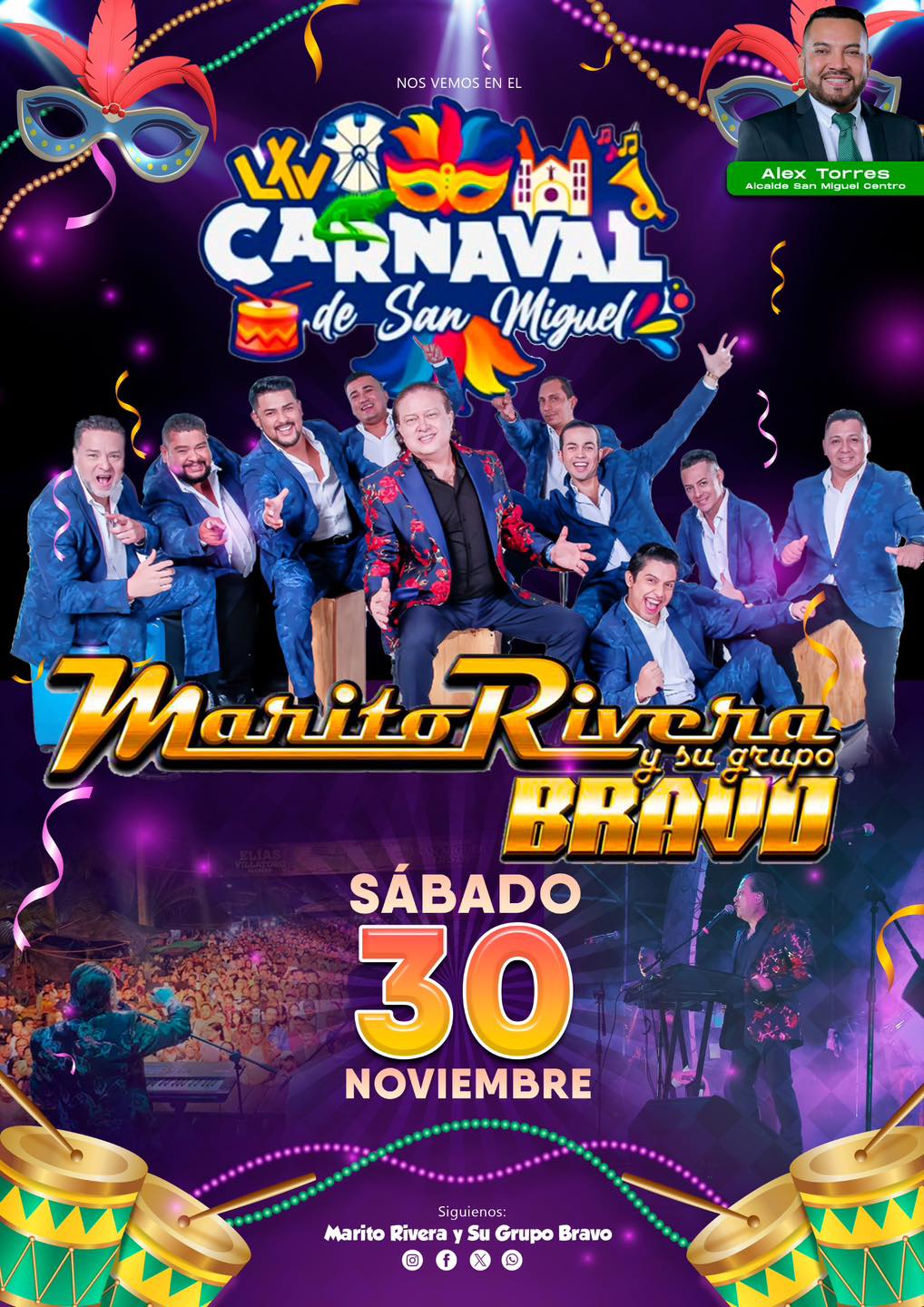 Carnaval de San Miguel con Marito Rivera 