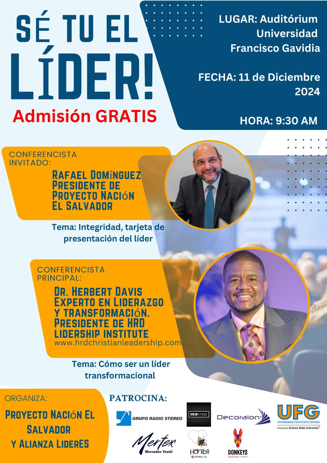 Conferencia ¨Sé Tu El Líder¨