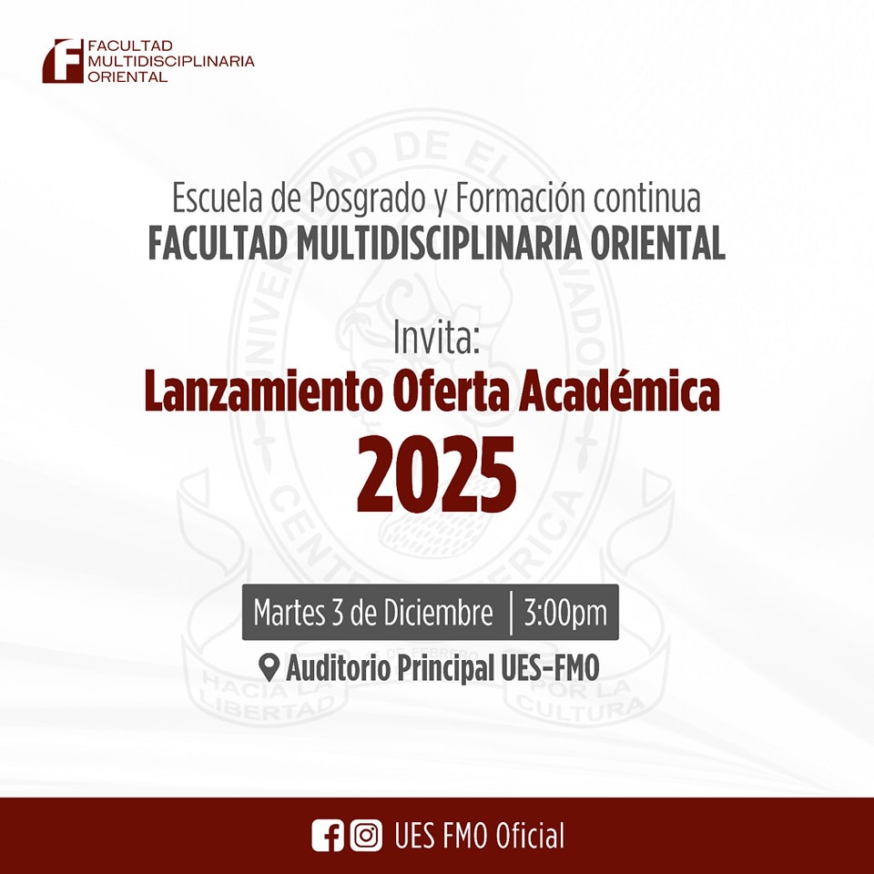 Lanzamiento Oficial de las Ofertas Académicas 2025