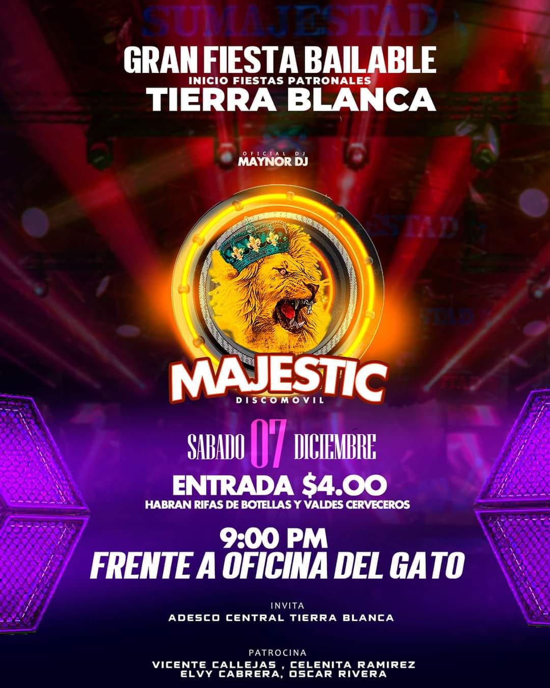 Gran Fiesta Bailable de Inicio de Fiestas Patronales 