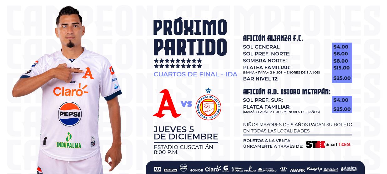 Alianza F.C. vs A.D. Isidro Metapán