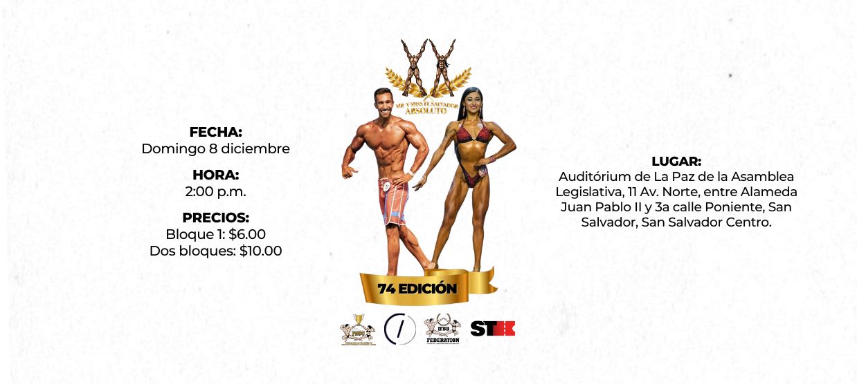 Campeonato Nacional Miss y Mr El Salvador absoluto 74 Edición