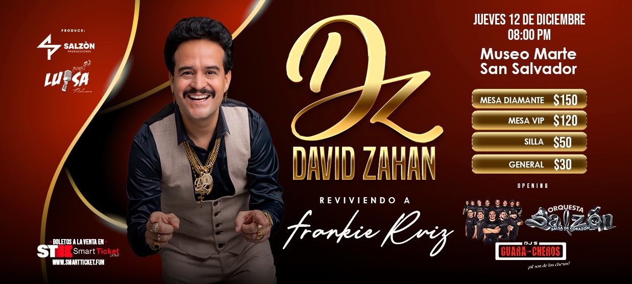 Concierto De David Zahan En El Salvador 2024 ¨Reviviendo a Frankie Ruiz¨
