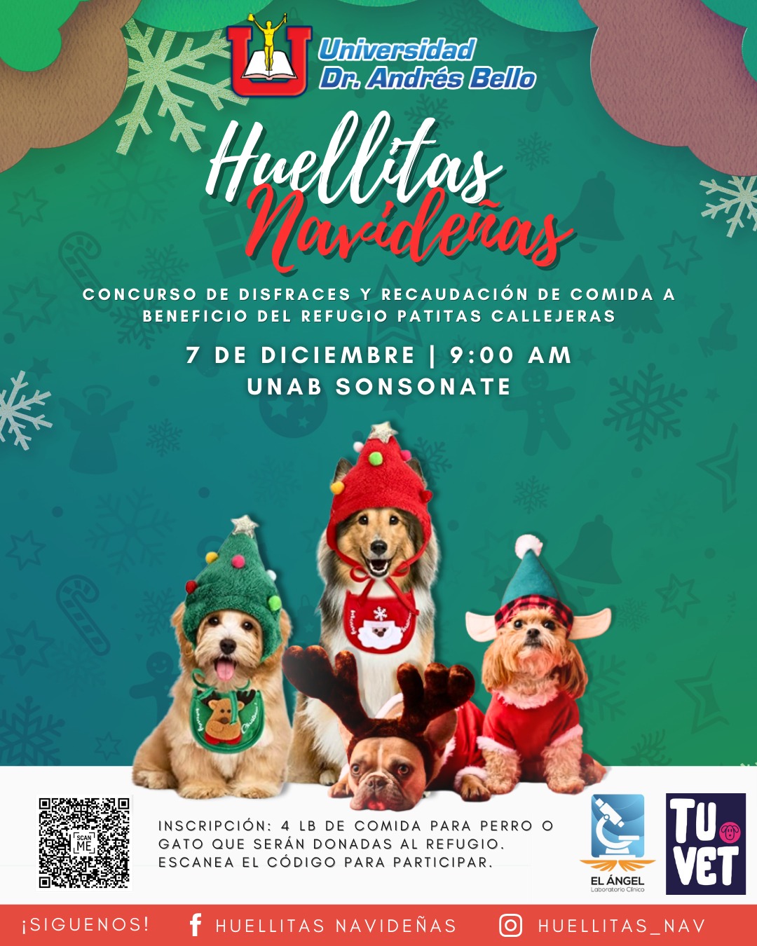  Concurso de Disfraces de Mascotas "Huellitas Navideñas