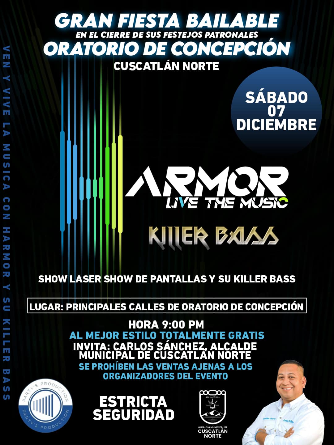 Gran Fiestón Bailable En Oratorio de Concepción 