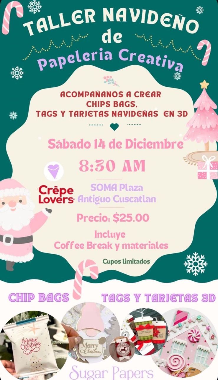 Taller Navideño De Papeleria Creativa