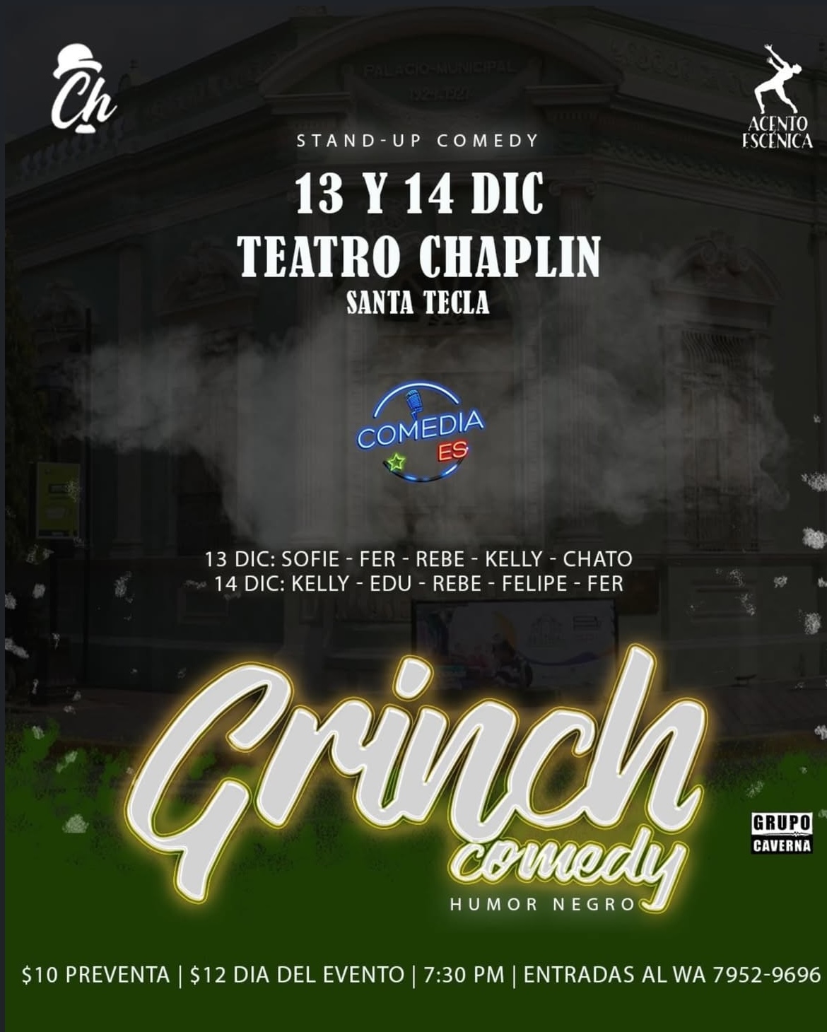 Stand Up "GRINCH Comedy" - Humor negro