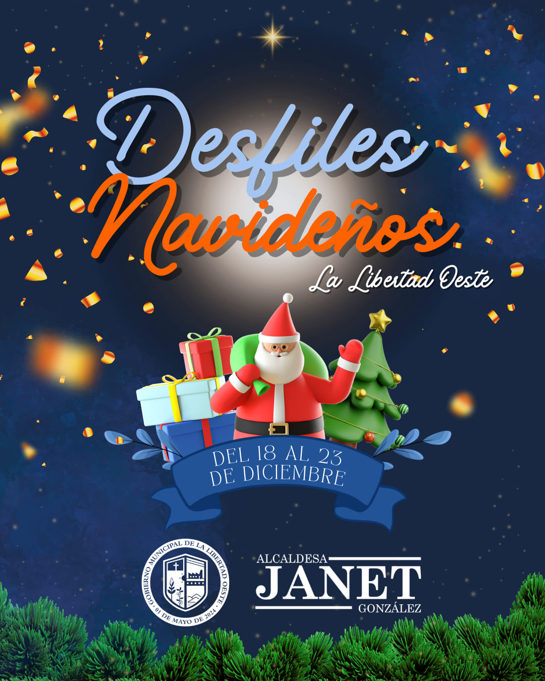 Desfile Navideño en La Libertad Oeste 