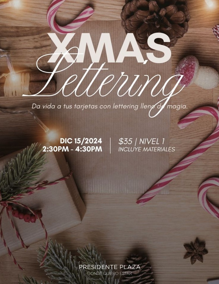 Tarjetas con Xmas Lettering