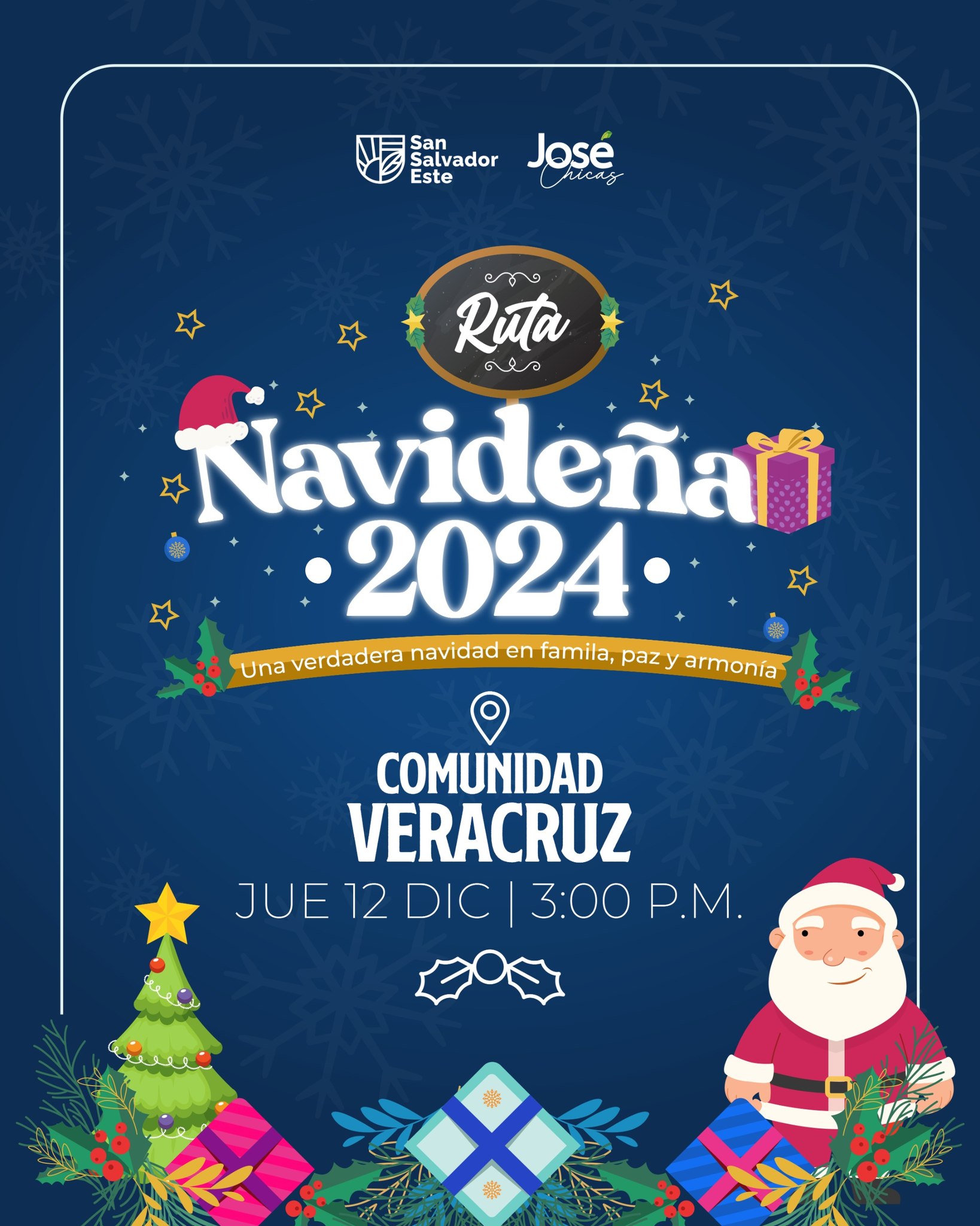 Ruta Navideña en Comunidad Veracruz 