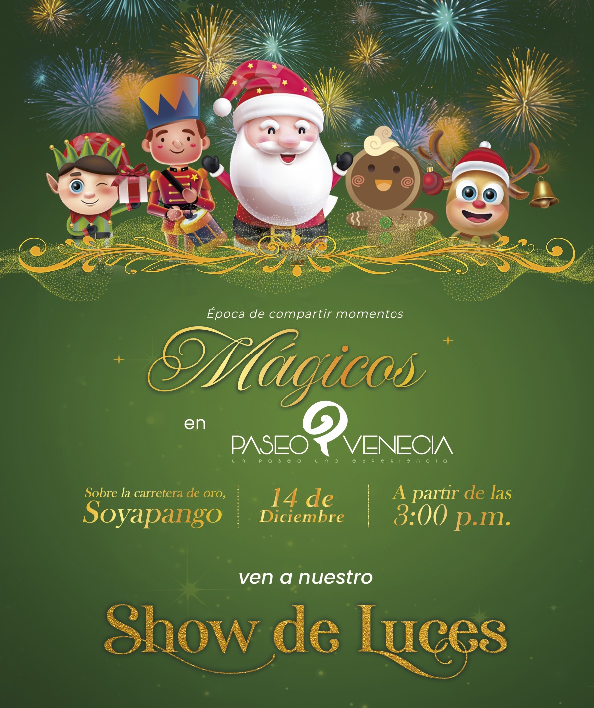 Show de Luces por la epoca 