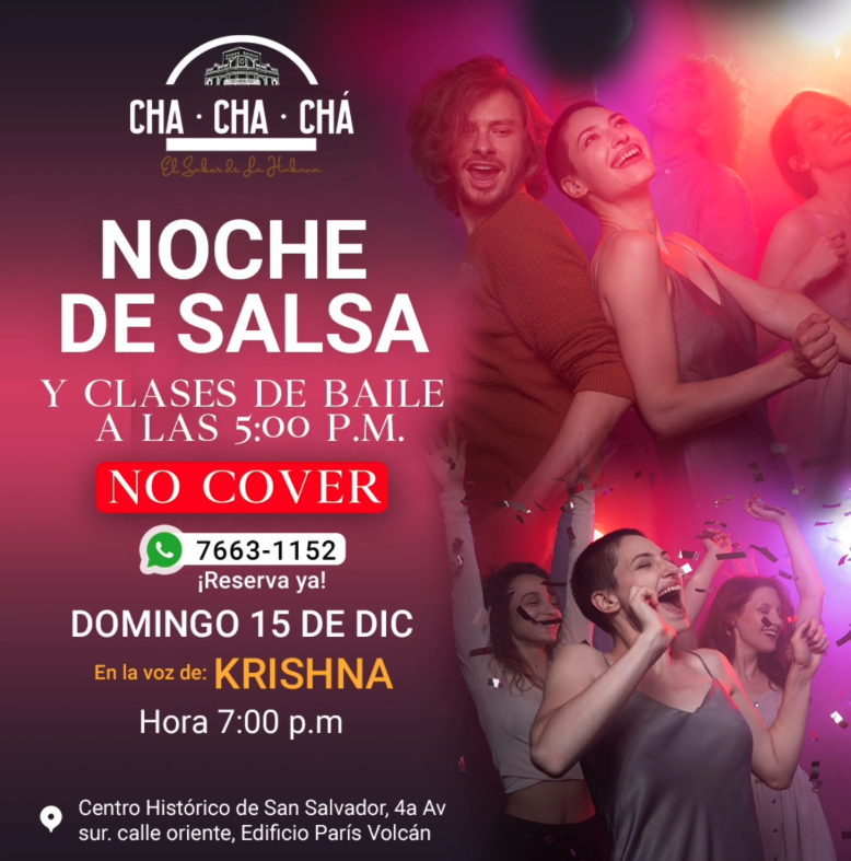 Noche de salsa y clases de baile 