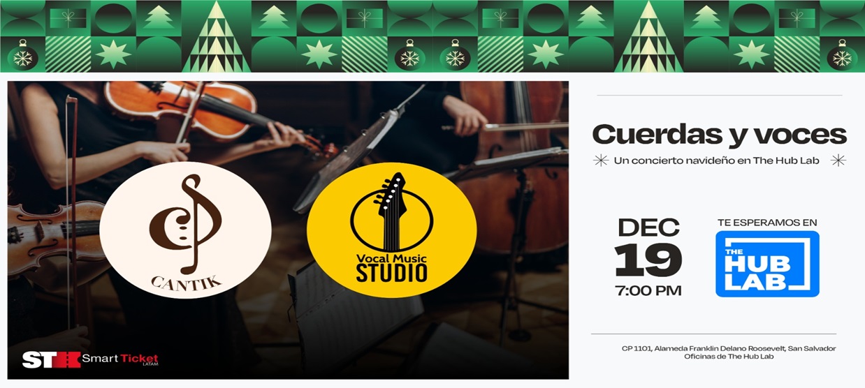 Cuerdas y Voces de Navidad en The Hub Lab