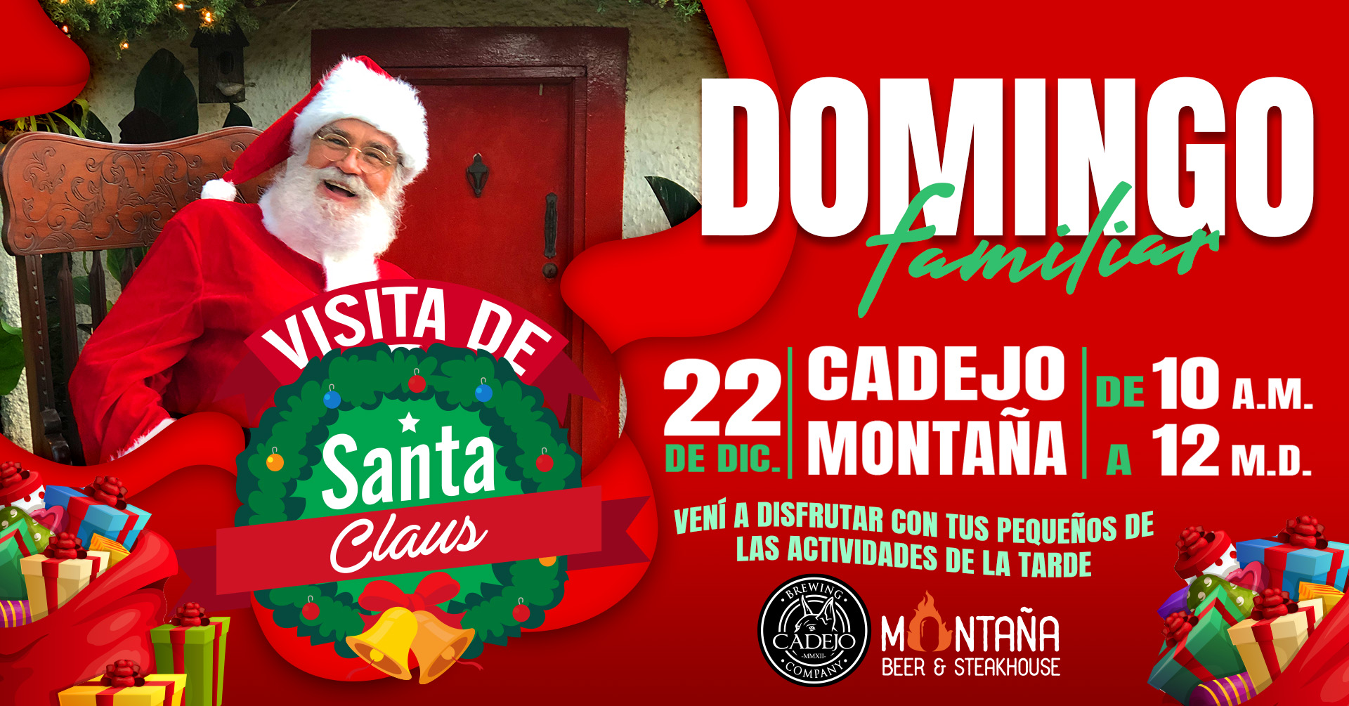 Domingo Familiar en Cadejo Montaña con visita de Santa Claus