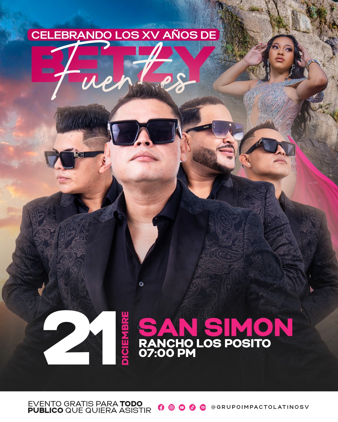 Celebración de 15 años de Betzy 