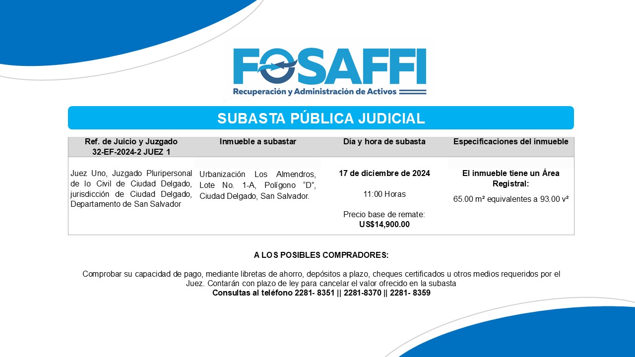 Subasta Pública Judicial