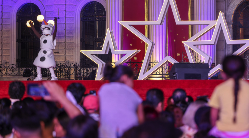 Frozen en la Villa Navideña