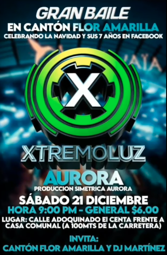 Gran Baile en Canton Flor Amarilla 