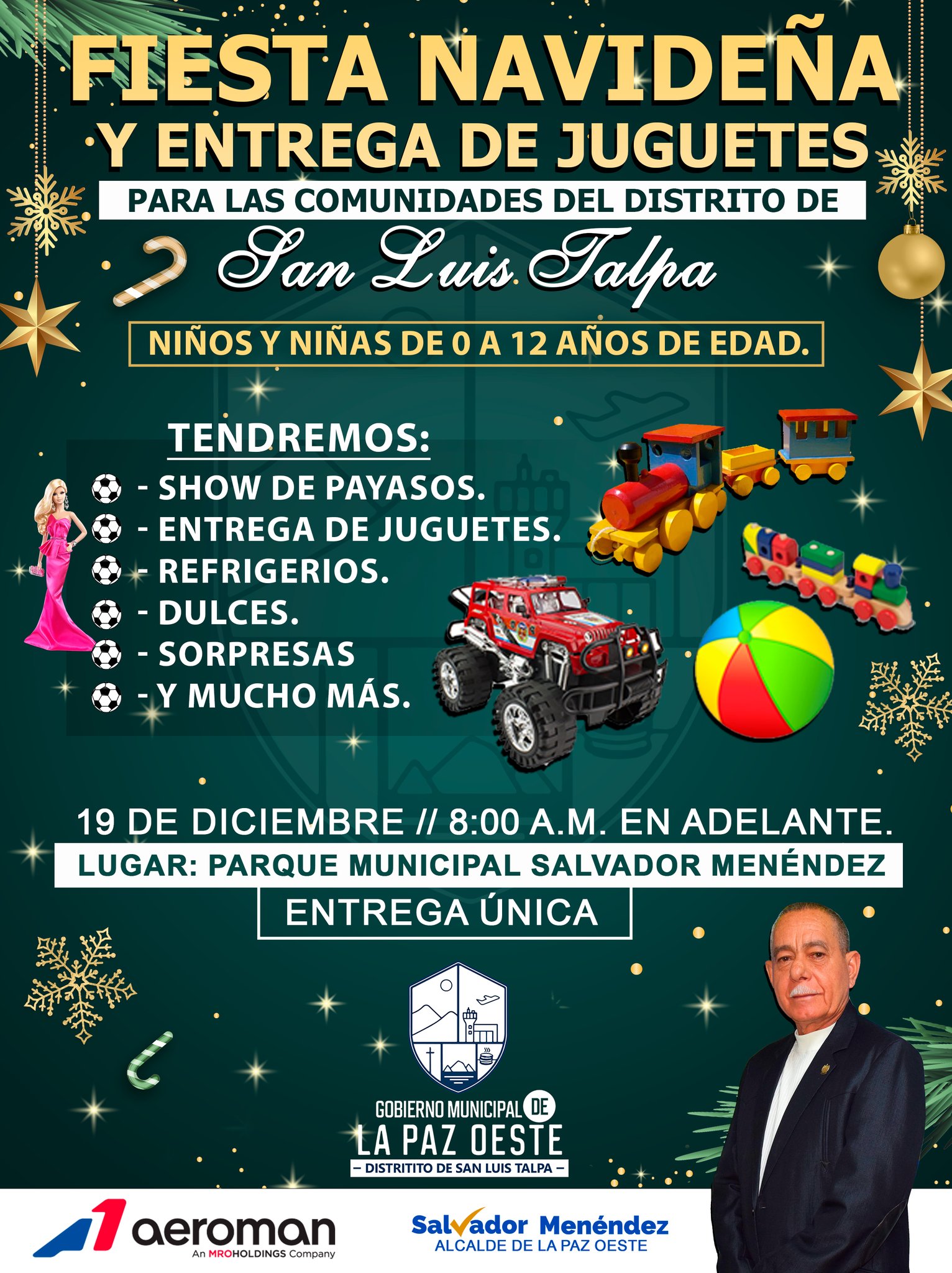 Gran Fiesta Navideña y Entrega de Juguetes