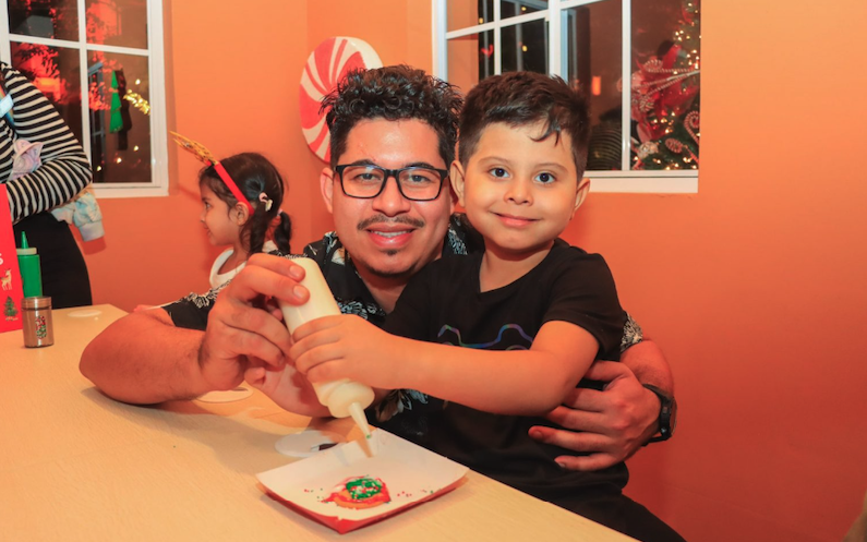 Decoración de galletas de año nuevo