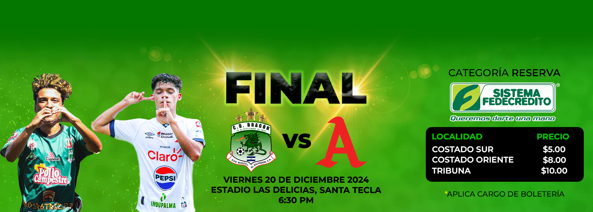 Final Reserva C.D. Dragon vs Alianza