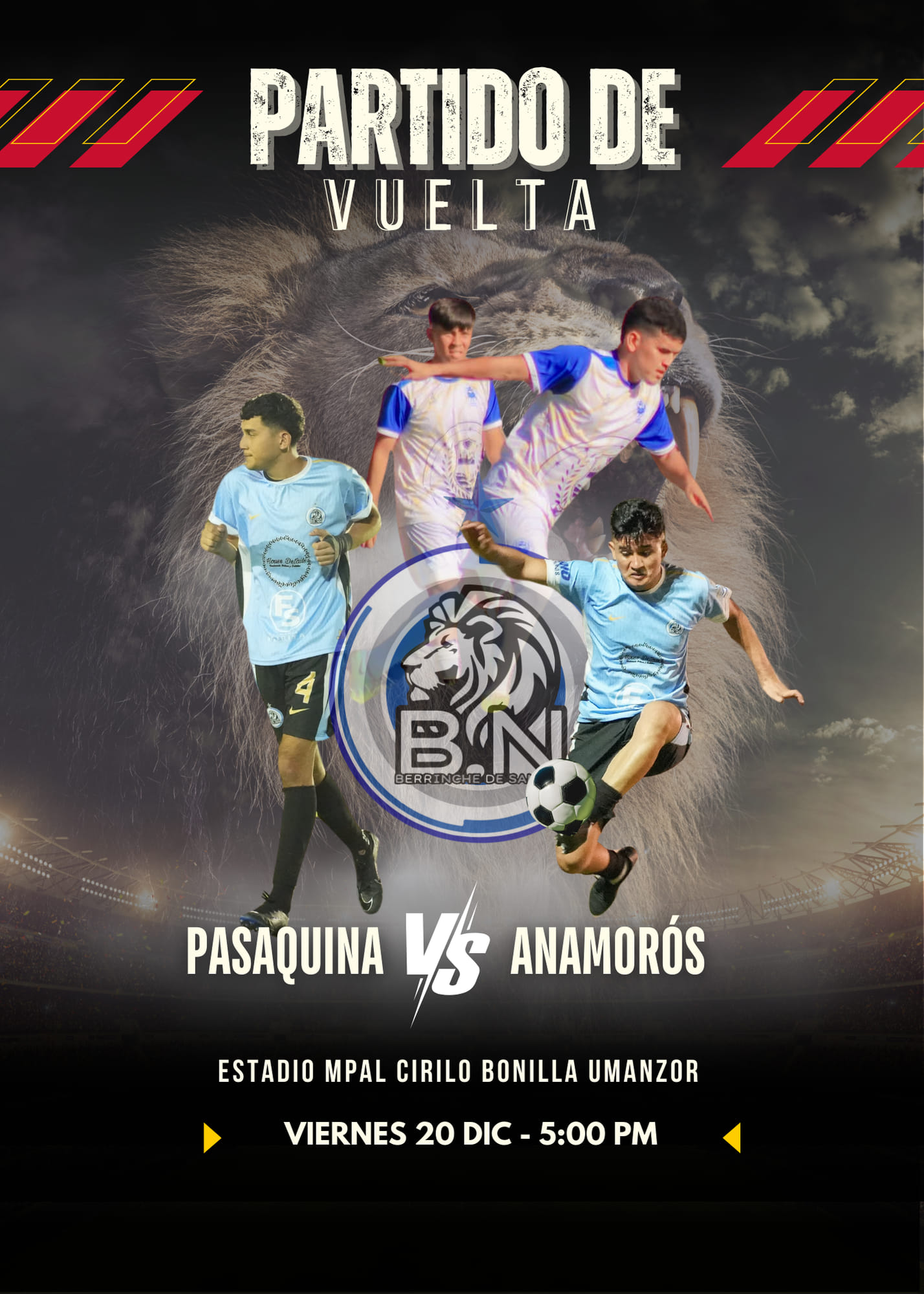 Partido de Vuelta Anamorós vs Pasaquina 
