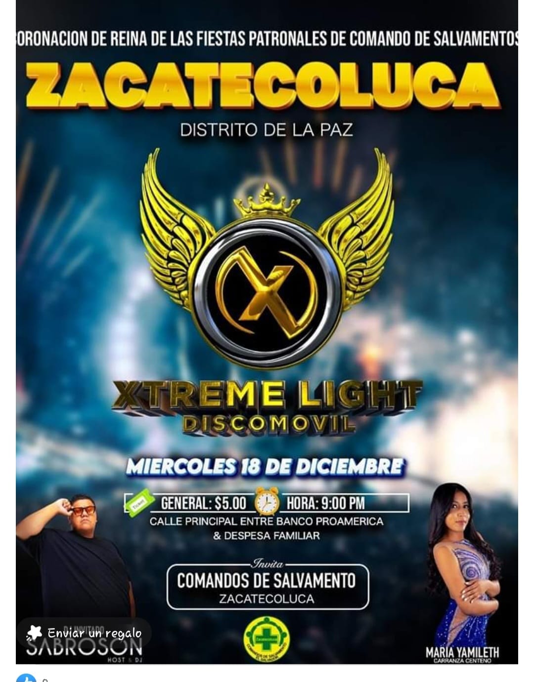 Coronación de Reina de las Fiestas Patronales de comandos de Salvamento 