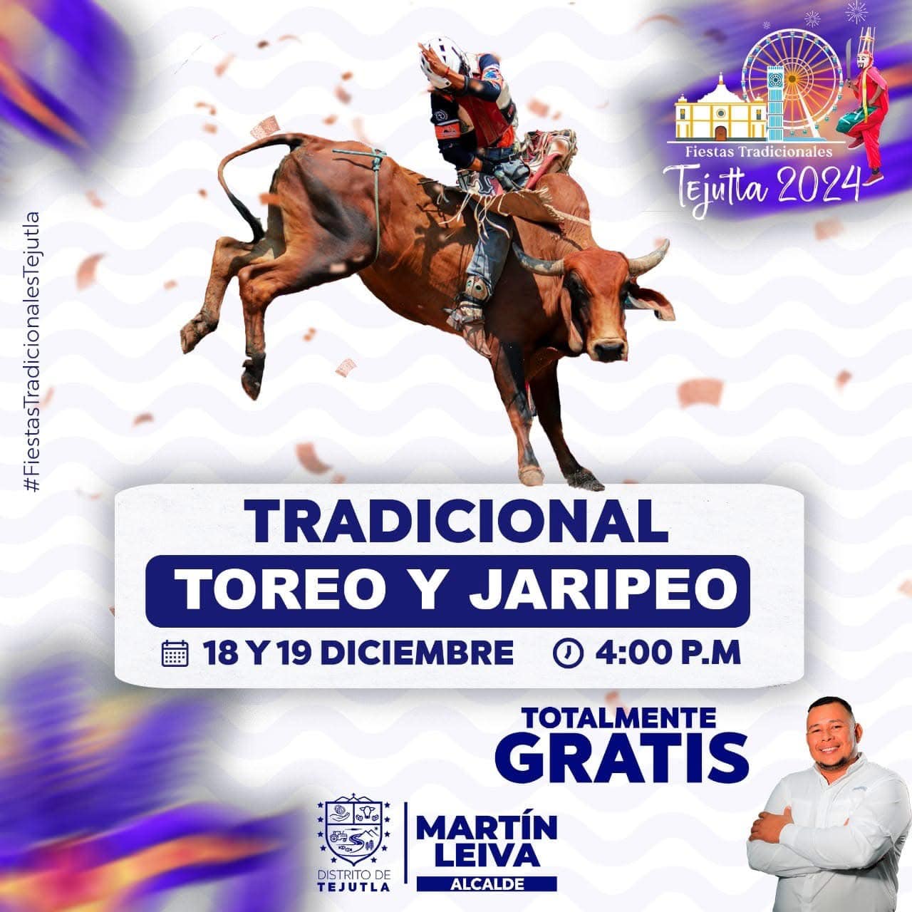 Tradicional Toreo y Jaripeo en Tejutla 