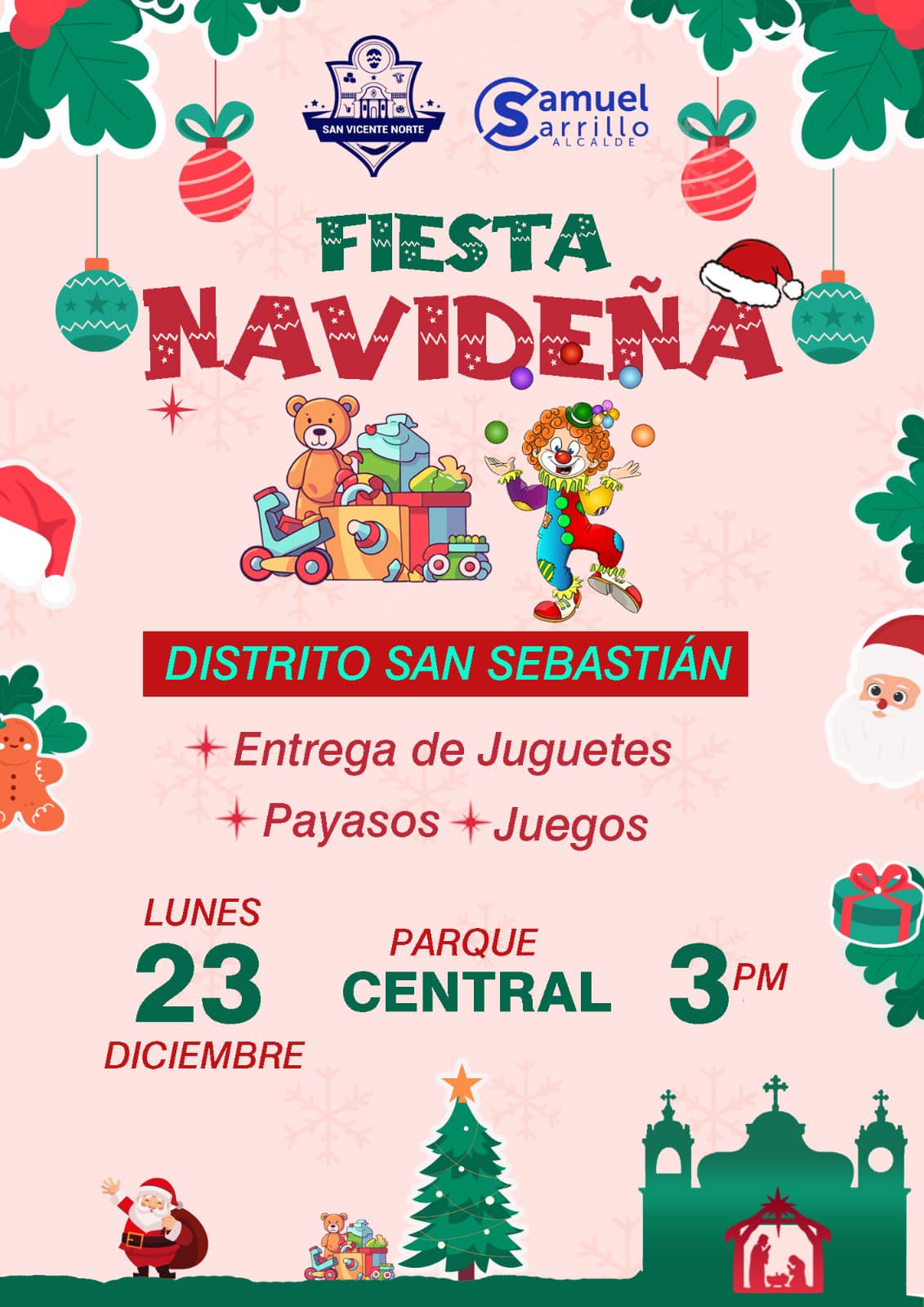 Fiesta Navideña en San Vicente Norte 