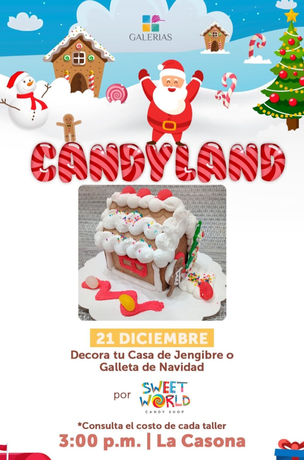 Taller Decora tu Casa de Jengibre o Galleta de Navidad